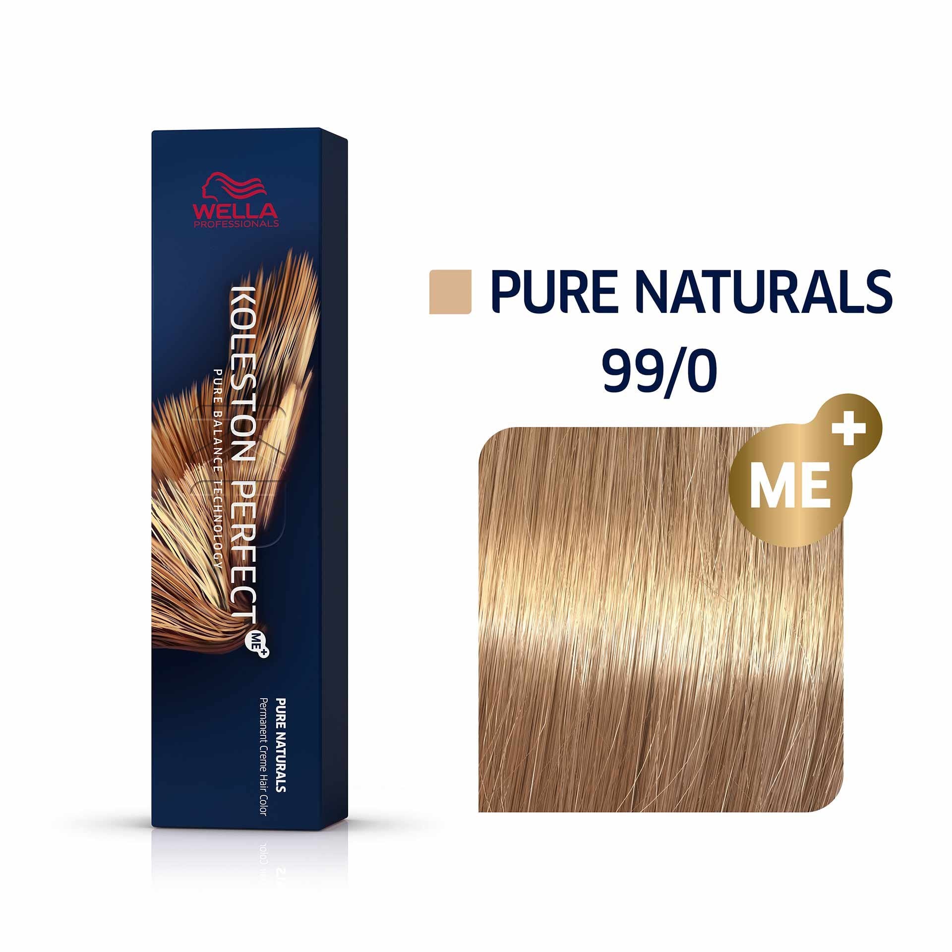 Wella Professionals, Koleston Perfect Me+, Vopsea permanentă de păr, 99/0 Bright Blonde Natural Intense, 60 ml
